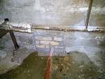 Выполнена герметизация канализационного выпуска